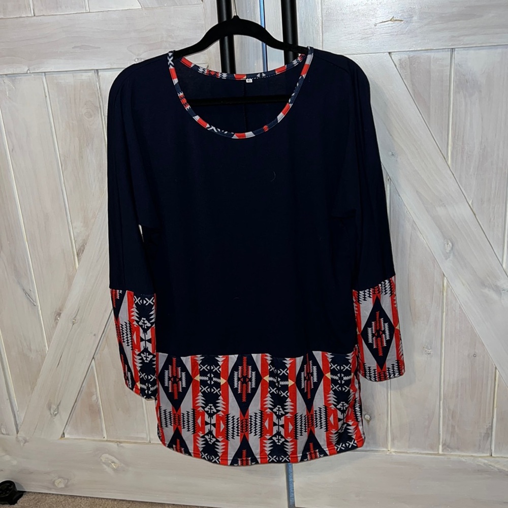 Long sleeve dress with fun print